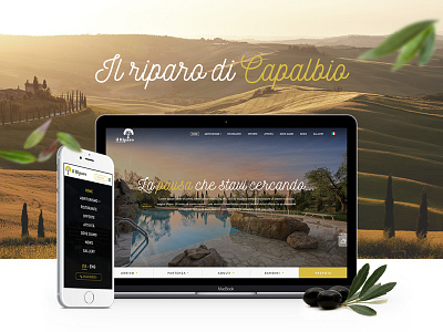 Il Riparo Di Capalbio | REBRANDING & WEBSITE branding countryhouse farmhouse mobile responsive ui ux website