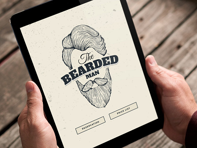 The Bearded | Landing Page barber barber shop beard landing man shop