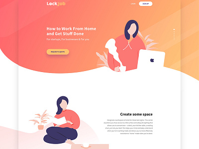 LockJob | Landing Page art director landing landing page milano ui ux