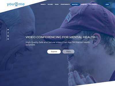 Youvidume Industries Mental Health mental health video chat video chat for mental health video conferencing web design