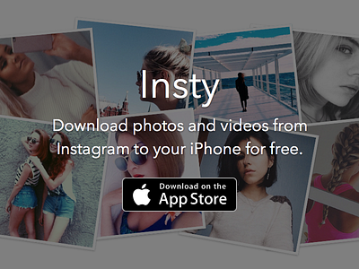 Insty instagram interface iphone app
