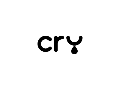 Typographic Logo CRY / 001 brand branding design graphic hiddensymbols logo logodesign logotype type typographic