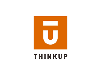 THINK UP brand branding design lettermark logo logotype startuplogo.