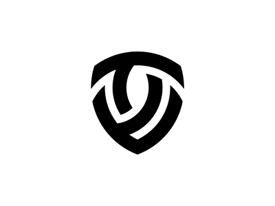 V + T + Shield design letter lettermark lettertype logo logo design mark shield type