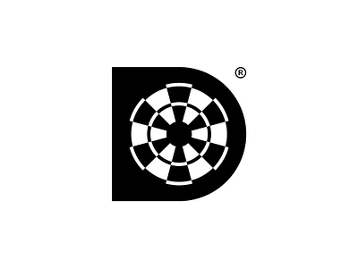 D for Dart 🎯 brand branding double meaning lettertype logo logo design logogram minimalist modern monogram negative space simple