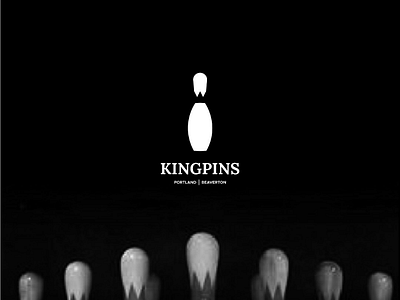 KINGPINS lettermark logo logo design logogram logotype minimalist modern logo monogram negative space simple
