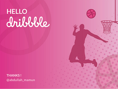 HELLO dribbbles dribbble firstshot hello illustration wellcome