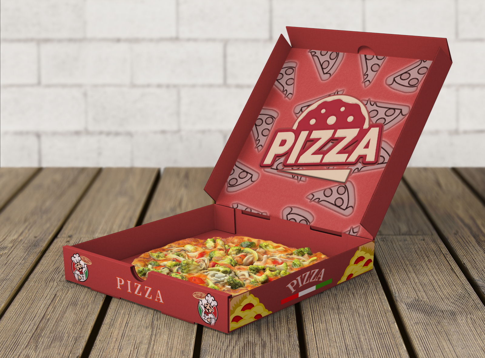 Pizza mockup by Mahbuba Abduqahhorova on Dribbble