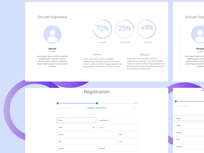 Academic Management Web UI Design#Simple creative design design illustration ui ux web