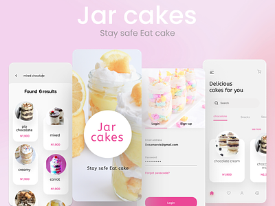 Mobile Design #Jarcake Ordering App