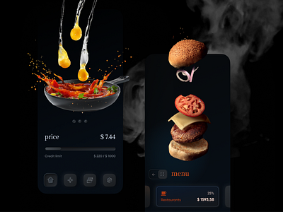 Food app design