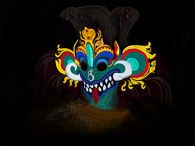 Traditional Raksha mask