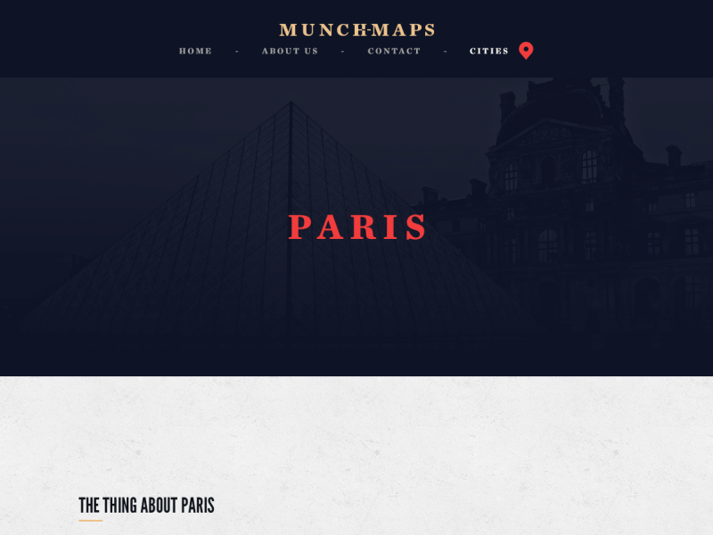 Munch-Maps City List Animation