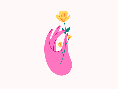 Flower 🌸 art flat illustration illustration art illustrations minimal procreate procreate art