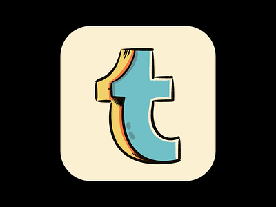 Tumbler App Icon design