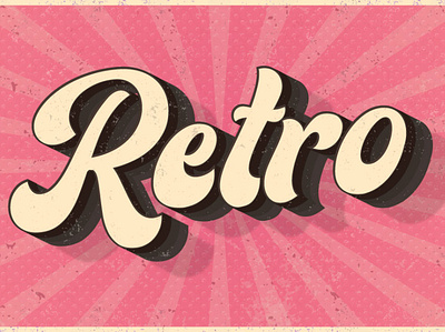 Retro vintage text effect in editable branding effect graphic design logo retro retro vintage text effect text effect vintage vintage text