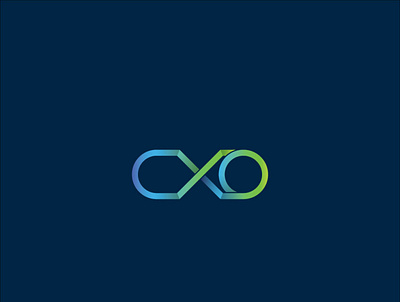 CXO initial logo app branding colorful cxo design gradients icon illustration logo typogaphy vector web