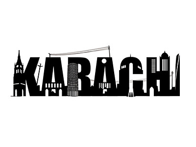 Karachi Logo buildings city cityscape creative design karachi logo skyline type typography