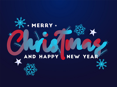 Merry Christmas and happy new year 2020 3d abstract branches calligraphy celebration design designs dribble elegant handrawn happy illustration pine sketch snoflakes stars texture tree typography vector