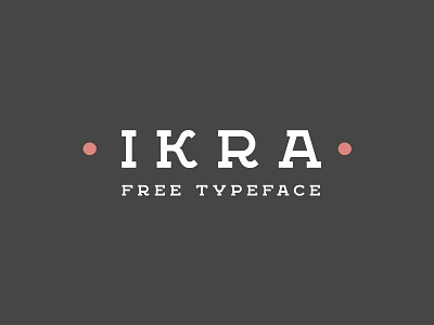 Ikra Free typeface