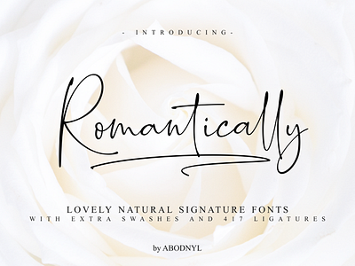Romantically - Free Script Font design font font design fonts free font free fonts free typeface freebie freebies typeface typography