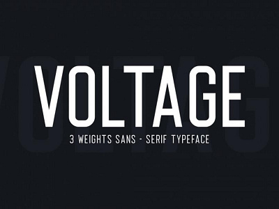 Voltage Free Typeface