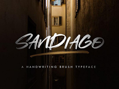 Sandiago Free Brush Font