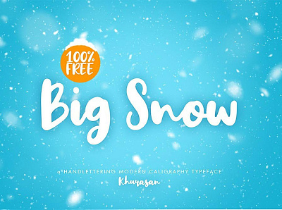 Big Snow Free Font design font font family free font free fonts free typeface freebie freebies typeface typography
