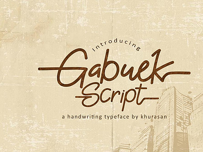 Gabuek Script - Free Handwriting Font design font fonts free font free fonts free typeface freebie freebies typeface typography