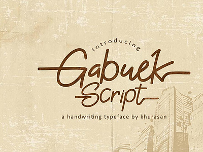 Gabuek Script - Free Handwriting Font