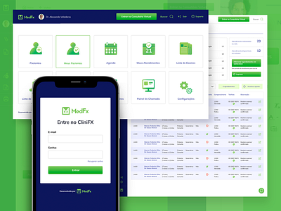 Software interface for medical clinic management