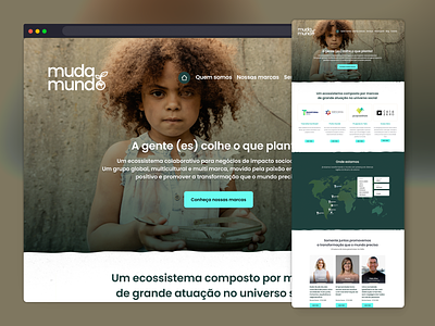 User Interface design for non-profit - web version design ui