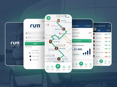 User interface for Drive module transport app design ui ux