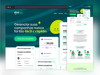 Landing Page for donation platform