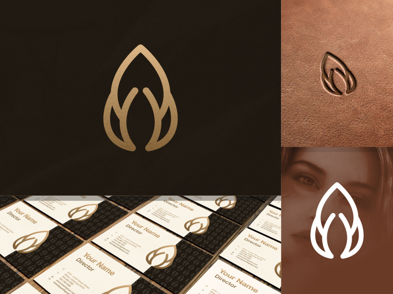 abstract logo design by alesha design on Dribbble
