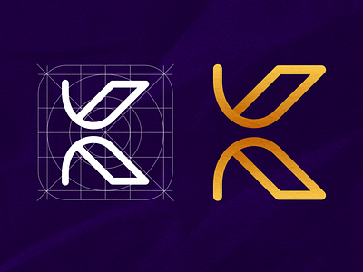 K elegant logo design