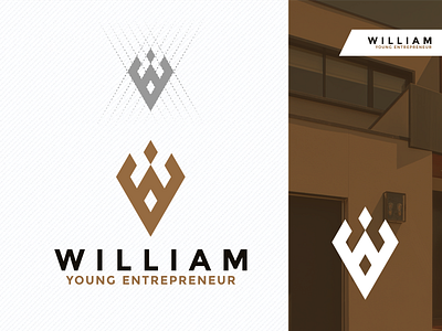 WILLIAM logo design awesome brand brandidentity branding design elegant entrepreneur excellent initial initials inspirations letter lettering lettermark letters logo marketing property young