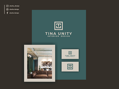 TINA UNITY interior Design logo design