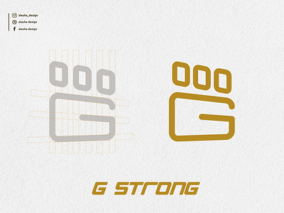 G STRONG logo design