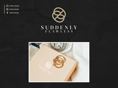 SUDDENLY FLAWLESS LOGO DESIGN apparel awesome behance brandidentity branding design dribbble elegant excellent initial initial letter logo initial logo initials inspirations initials logo inspirations instagram lettering letters logo typography