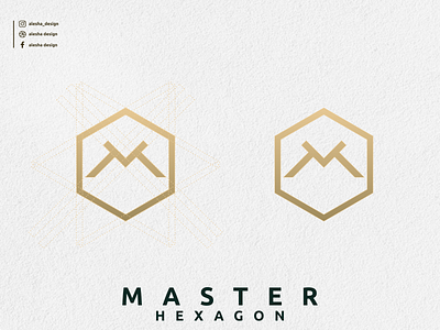 master hexagon LOGO DESIGN apparel awesome behance brandidentity branding design dribbble elegant excellent initial initial letter logo initial logo initials inspirations initials logo inspirations instagram lettering letters logo typography