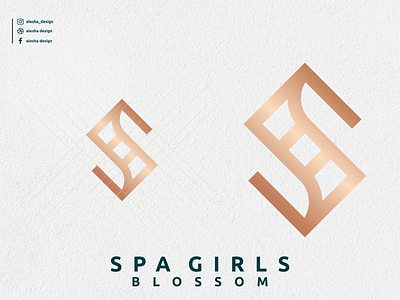 SPA GIRLS logo design apparel awesome behance brandidentity branding design dribbble elegant excellent initial initial letter logo initial logo initials inspirations initials logo instagram lettering letters logo s typography