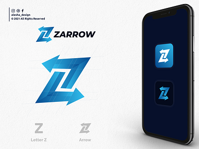 ZARROW LOGO DESIGN apparel arrow awesome behance branding design dribbble elegant excellent initial initials initials logo inspirations instagram lettering letters redesign typography z