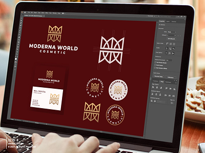 MODERNA WORLD COSMETIC LOGO DESIGN