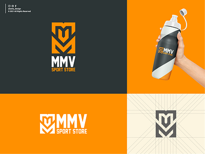 MVM SPORT STORE LOGO DESIGN alesha design apparel awesome behance design dribbble elegant excellent initials inspirations lettermark letters logo pinterest sport sports symbol typography vector