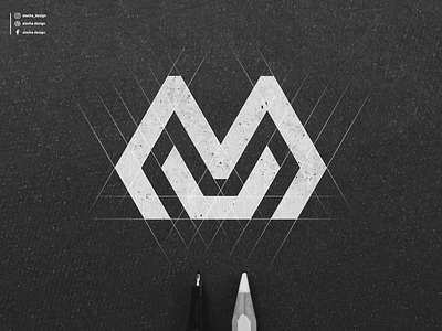 mv logo design alesha design apparel awesome behance design dribbble elegant excellent initial initials initials logo inspirations lettermark letters logo mv pinterest sketch vector vm