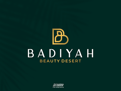 Badiyah Beauty Desert logo design alesha design awesome badiyah beautiful beauty consulting desert elegant initials inspirations leaf letter b line logo design luxury marketing monogram personal tech wordmark