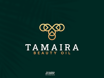 Tamaira beauty oil logo design alesha design apparel awesome behance dribbble elegant excellent initial initials inspirations instagram lettering lettermark letters logo pinterest redesign symbol typography vector