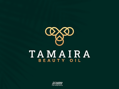 Tamaira beauty oil logo design