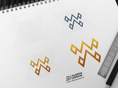 wa logo design abstract alesha design awesome business company concept creative design illustration inspirations letter logo logotype modern process sketch symbol vector wa